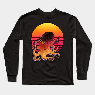 Octopus vaporwave t-shirt Long Sleeve T-Shirt